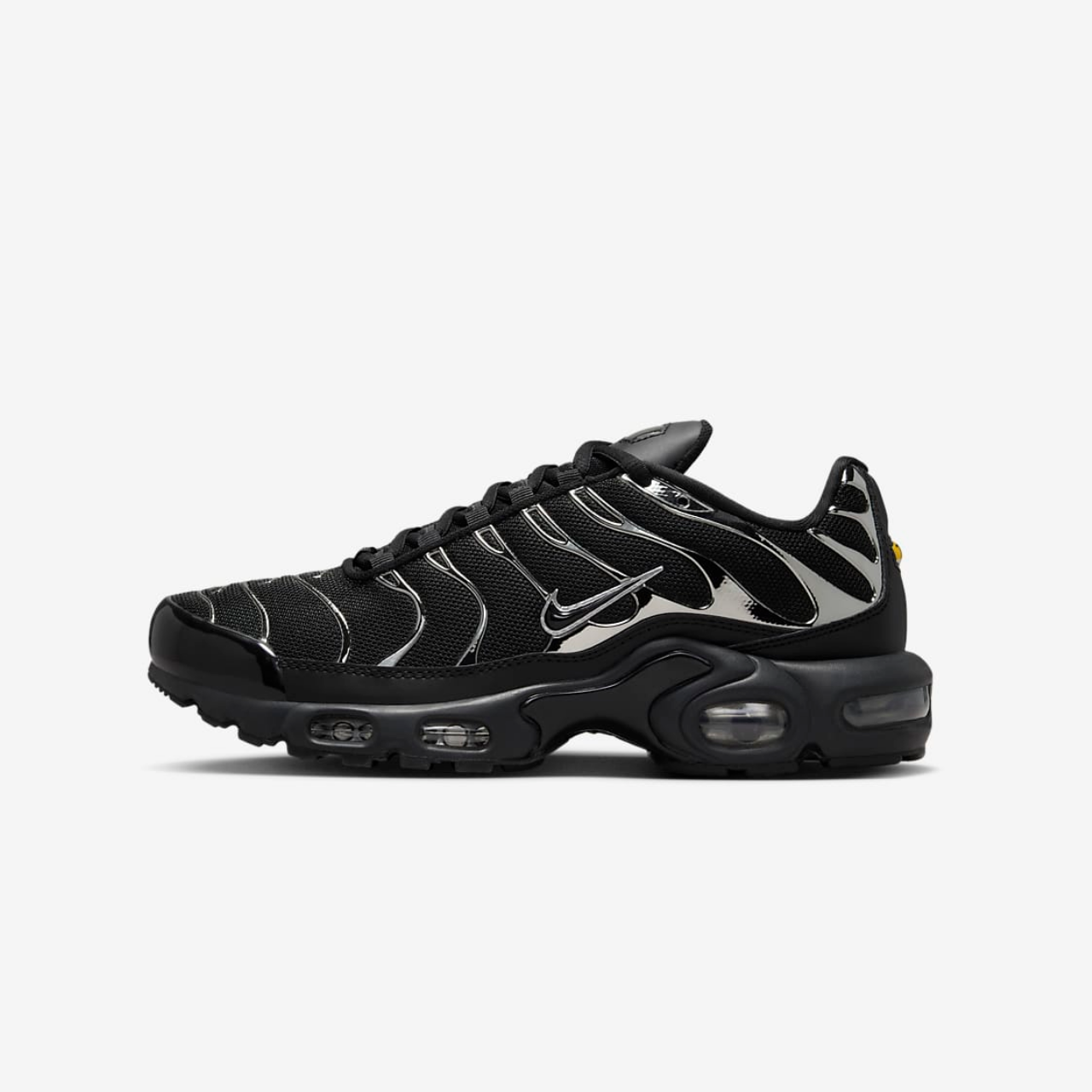 Nike Air Max Plus Premium
"Black & Metallic Silver"