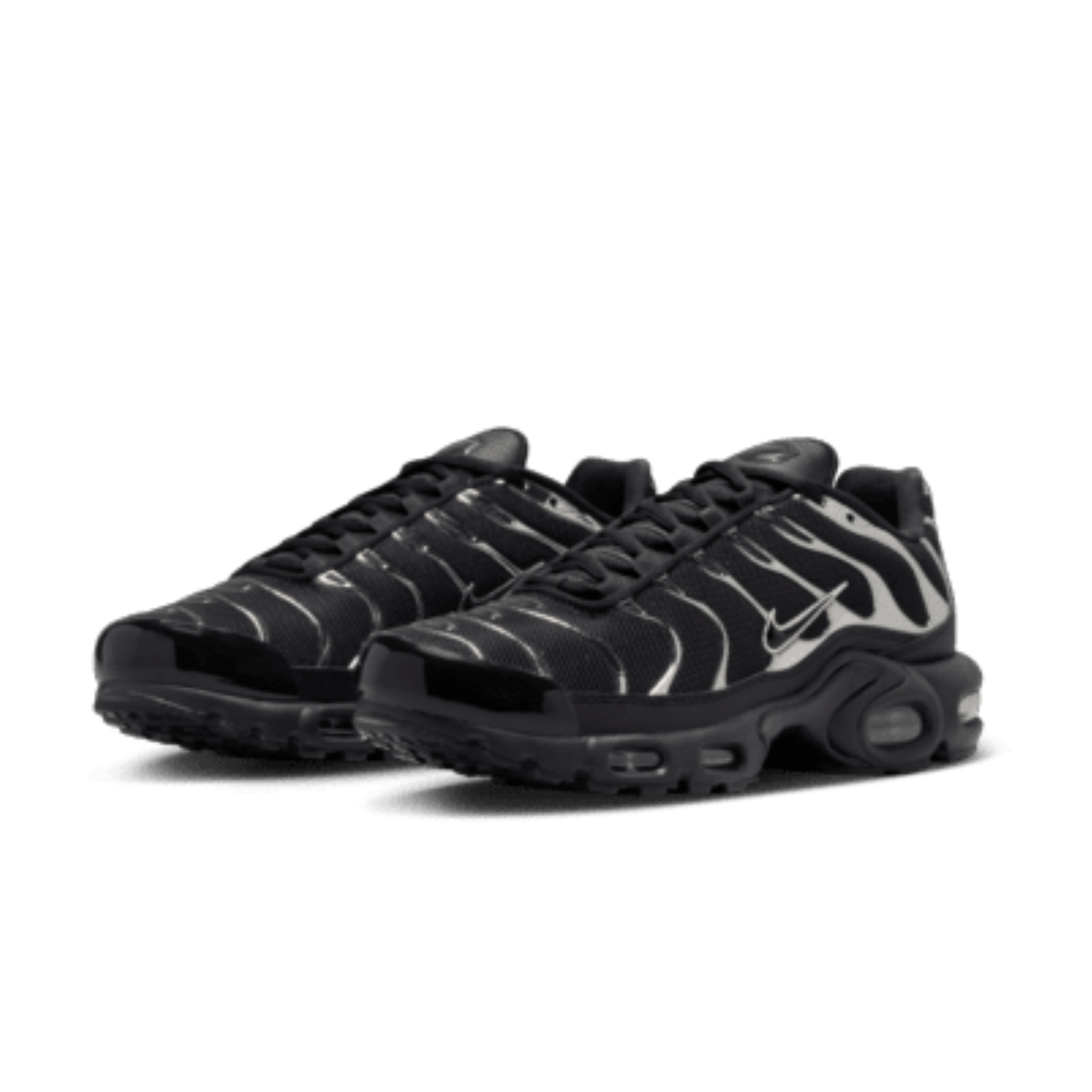 Nike Air Max Plus Premium
"Black & Metallic Silver"